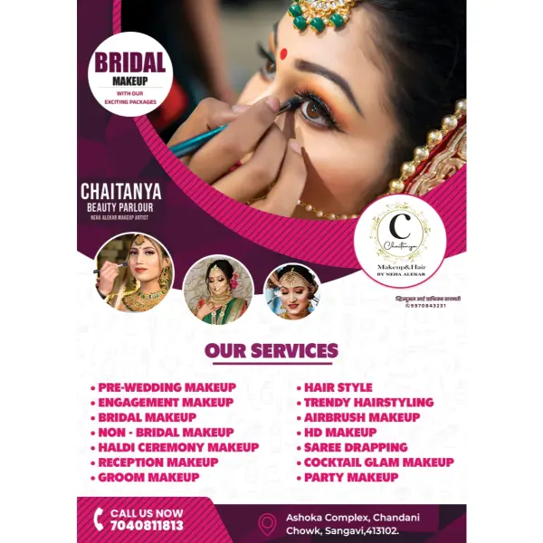 Pink Beauty Parlour Service Social Media Design in English | Salon Promotion Post 2026