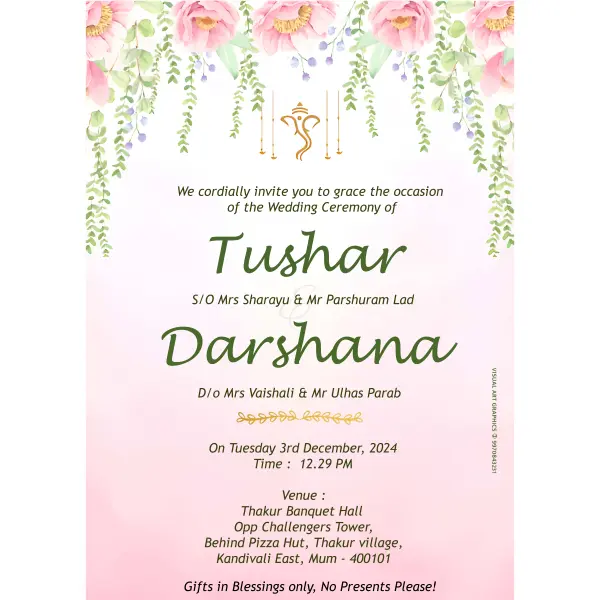 Professional Online Urgent English Wedding Invitation Card Design in 30 Minutes 2026